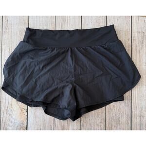NWOT Women's XL Black Double Lined High Rise Athletic Shorts